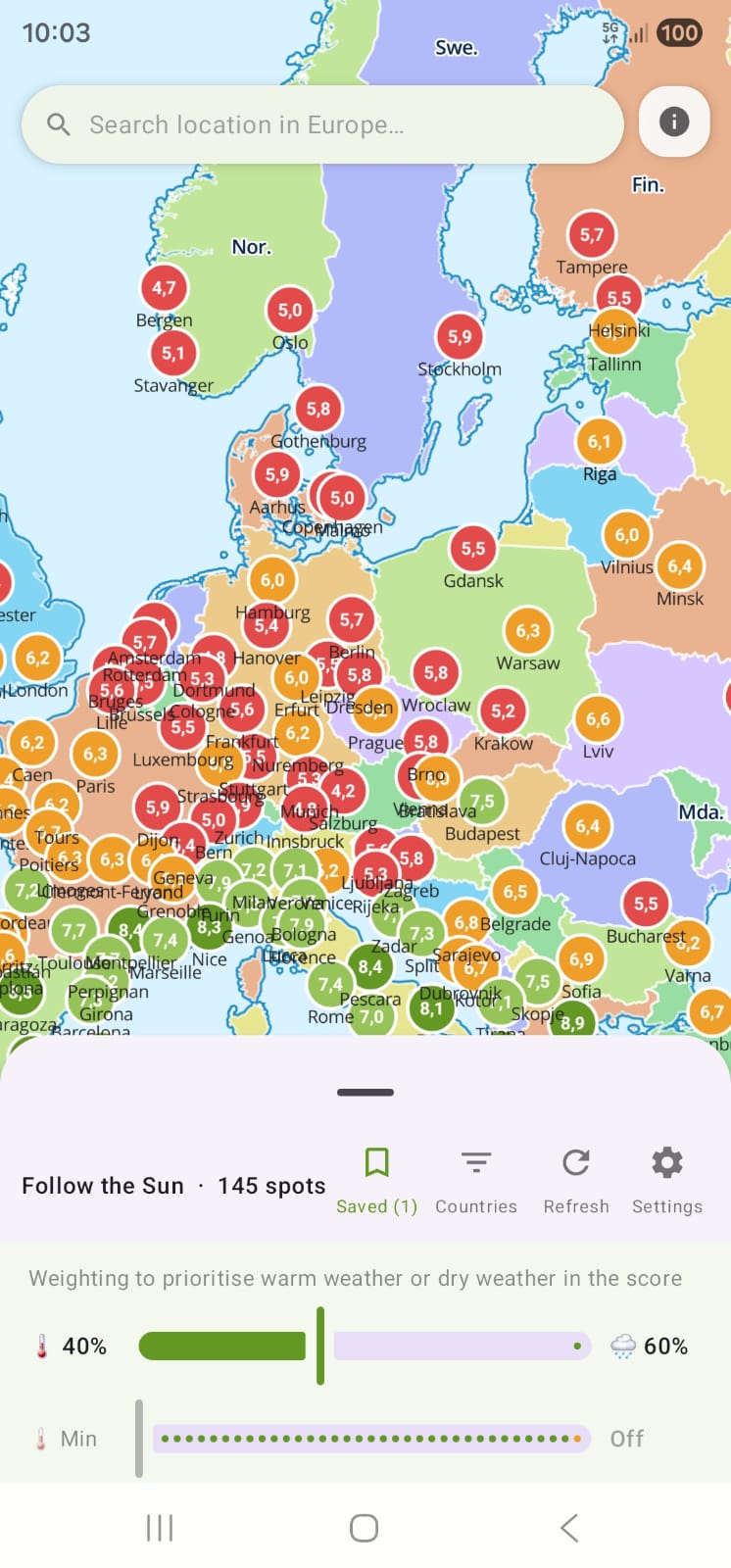 Map view